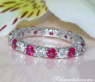 Feinster Diamanten Memory Ring mit Rubinen #1