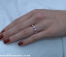 Feinster Diamanten Memory Ring mit Rubinen #3