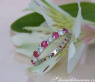 Feinster Diamanten Memory Ring mit Rubinen #4