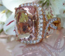 Opulenter Morganit Ring mit Brillanten #1