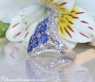 Stattlicher Ceylon Saphir Ring mit Brillanten #4