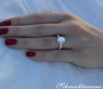 Ovaler Diamant Ring in Weißgold #3