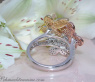 Bildschöner Diamanten Schmetterling Ring mit Rubinen & Saphiren #6