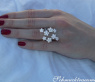 Exquisiter Brillanten Ring im Blüten Design #6
