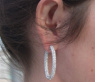 Ovale Diamanten Pavé Creolen #3