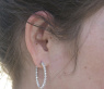 Feinste Diamanten Creolen (Ø 3,1 cm) #3