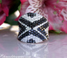 Stattlicher Ring mit schwarzen Diamanten im Zig-Zag Design #5