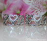 Feminine Diamanten Ohrstecker im Herz Design #2