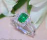 Feinster Smaragd Ring mit Brillanten #4