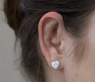 Feminine Brillanten Herz Ohrstecker #5