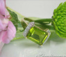 Feiner Peridot Ring mit Diamanten #3