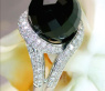 Attraktiver Onyx Brillanten Ring #3