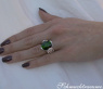 Stattlicher Turmalin Ring mit Brillanten #3