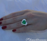 Prächtiger Smaragd Herz Ring mit Brillanten #3