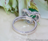 Prächtiger Smaragd Herz Ring mit Brillanten #8