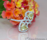 Femininer Herz Ring mit Brillanten und gelben Diamanten #4