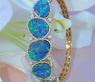 Stattlicher Boulder Opal Armreif mit Brillanten #5