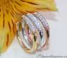 Drei Diamanten Ringe im Bambus Design #1