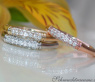 Drei Diamanten Ringe im Bambus Design #3