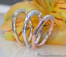 Drei Diamanten Ringe im Bambus Design #7