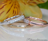 Drei Diamanten Ringe im Bambus Design #8