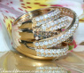 Mehrreihiger Brillanten Ring mit naturbraunen Brillanten in stattlicher Größe #4