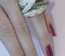 Mehrreihiger Brillanten Ring mit naturbraunen Brillanten in stattlicher Größe #9