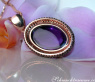 Auffallender Amethyst Anhänger mit Brillanten und schwarzen Diamanten #7