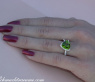 Feiner Peridot Ring mit Brillanten #3