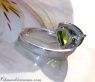 Feiner Peridot Ring mit Brillanten #6