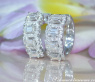 Wunderschöne Diamant Ohrringe mit Baguette Diamanten #4