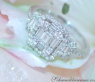 Femininer Diamanten Carré Ring in Weißgold 750 #2