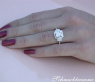 Femininer Diamanten Carré Ring in Weißgold 750 #6