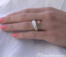 Mehrreihiger Diamanten Ring in Weißgold und Roségold #3
