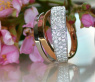 Mehrreihiger Diamanten Ring in Weißgold und Roségold #5