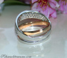 Mehrreihiger Diamanten Ring in Weißgold und Roségold #8