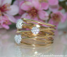 Mehrreihiger Diamanten Ring in einem zarten Design #6