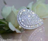 Einzigartiger Diamant Tropfen Ring in Weißgold 750 (4.27 ct.) #2