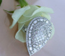 Einzigartiger Diamant Tropfen Ring in Weißgold 750 (4.27 ct.) #5