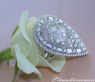 Einzigartiger Diamant Tropfen Ring in Weißgold 750 (4.27 ct.) #6