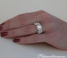 Erstklassiger Diamant Memory Ring im Carré Design #5