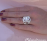Luxuriöser Brillanten Ring mit Princess und Baguette Diamanten #6