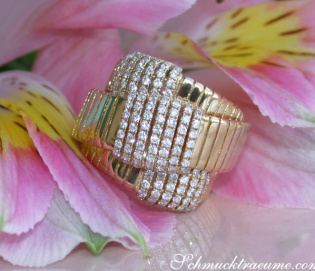 Opulenter Brillanten Ring in Gelbgold 750
