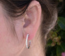 Zeitlose Diamant Creolen in Weißgold 750 #3