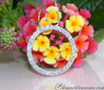Eleganter Diamant Kreis Anhänger in Weißgold 750 #1