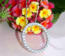 Eleganter Diamant Kreis Anhänger in Weißgold 750 #4