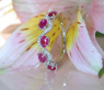 Graziler Rubin Ring mit Diamanten #4
