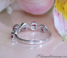 Graziler Rubin Ring mit Diamanten #6