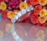 Stattlicher Diamanten Halb Memory Ring in Weißgold #4