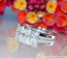 Stattlicher Diamanten Halb Memory Ring in Weißgold #6